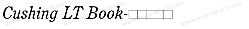 Cushing LT Book字体转换